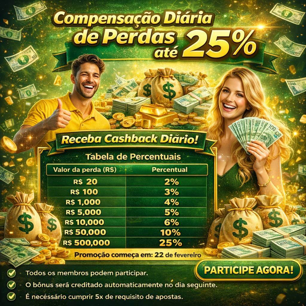 Cashback VIP xxvip - reembolso semanal